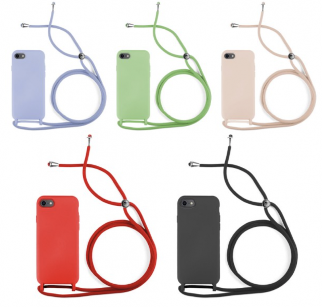 Funda Silicona Suave Con Cuerda Para iPhone 15 6.1 – CELLB2B